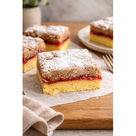 Raspberry Crumble Cake