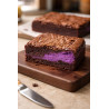 Ube cheesecake brownie